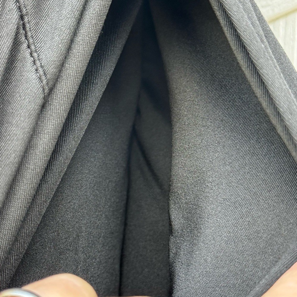 Black Skort Knee Length Tennis Golf Pickleball Sports High Waisted Zipper Pocket - Picture 6 of 7